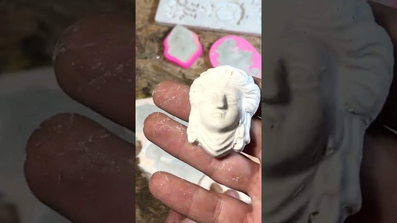 Отливка элементов из акрилового гипса. Навершие для старинных часов.