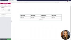 Таблица на базовом Elementor.