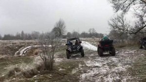 Покатушки на квадроцикле и на багги cfmoto по горкам | ATVs and buggies cfmoto on slides