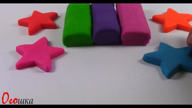 УЧИМ ЦВЕТА Плей До Звезды форма Обучающее видео для детей на русском языке смотреть онлайн