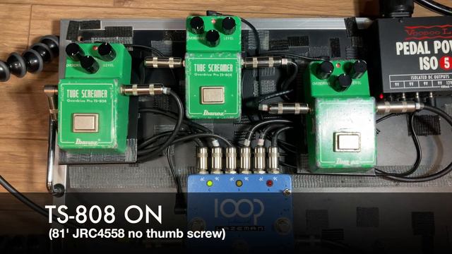 Tube Screamer Wars I (Vintage IBANEZ Ts-808 3 comparison) смотреть онлайн