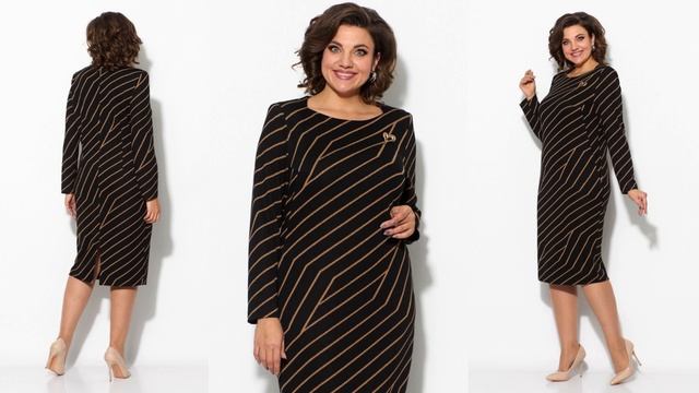 Платье трикотажное Кокетка и К 1091 #трикотажныеплатья #белорусскиеплатья смотреть онлайн