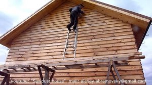Покрытие фасада льняным маслом с воском