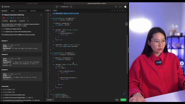 LeetCode 10 - Regular Expression Matching | Решение с объяснением | Swift смотреть онлайн