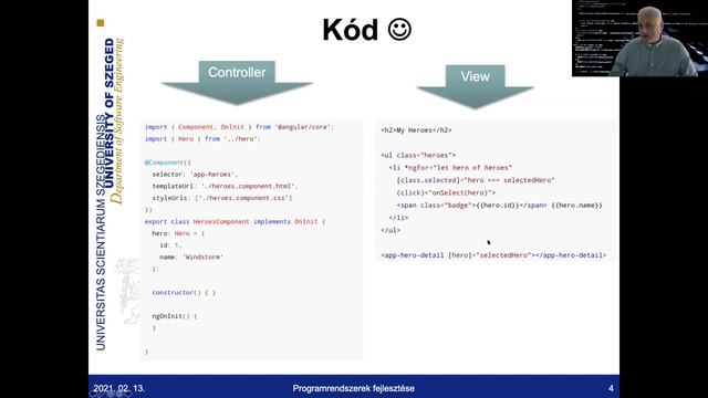 Webfejlesztés keretrendszerek 3. előadás: Angular alapok смотреть онлайн