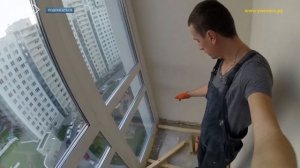 Спартак и Настя - #30 - Пол на балконе своими руками - Утепление лоджии