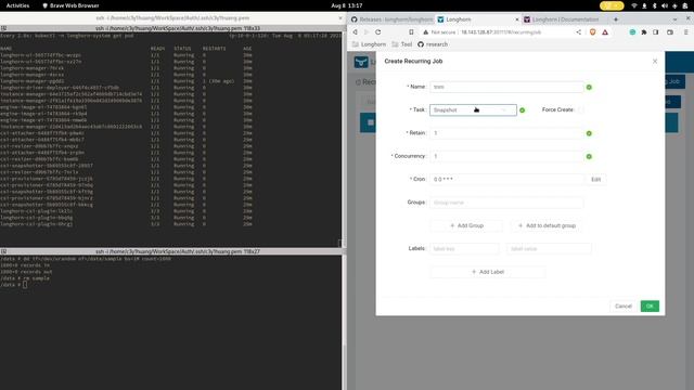 Longhorn 1.5: Automatic Volume Trim Recurring Job смотреть онлайн