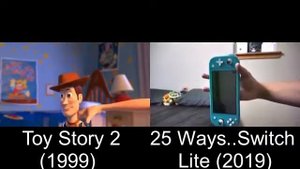 Toy Story 2 (1999)/25 WAYS TO BREAK A SWITCH LITE (2019) Side By Side
