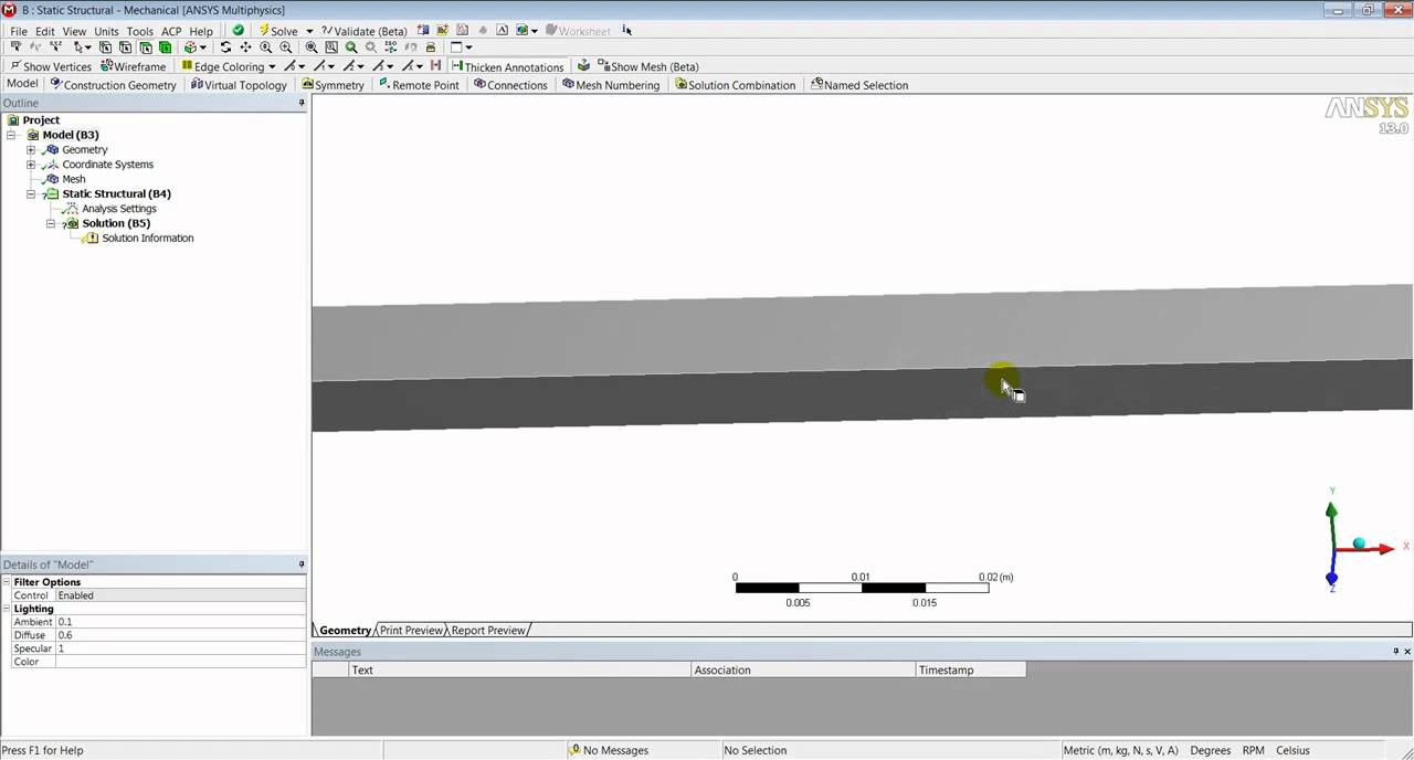 Экспорт модели из Mechanical APDL в Workbench
