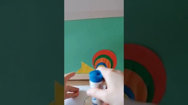 Аппликация из геометрических фигур. Закрепление сравнения по величине. смотреть онлайн