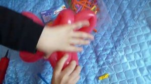 видео урок Цветок из шаров ШДМ ( шары для моделирования )