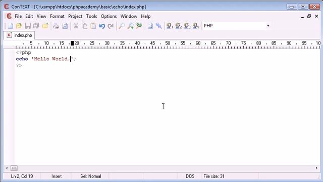 006 EchoPrint | php programming course