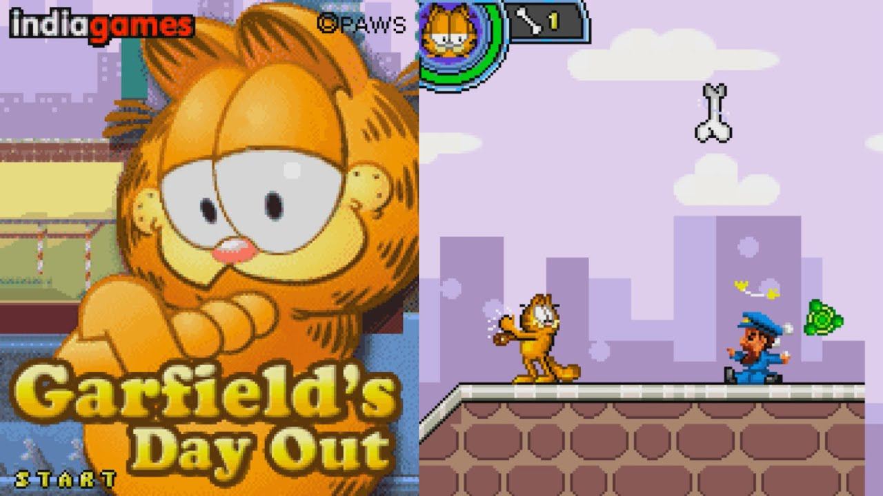 Garfield's Day Out JAVA GAME (Indiagames 2006) FULL WALKTHROUGH
