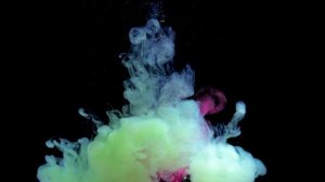 Смешивание красок в воде  |  Mixing paints in water 4k video part 2