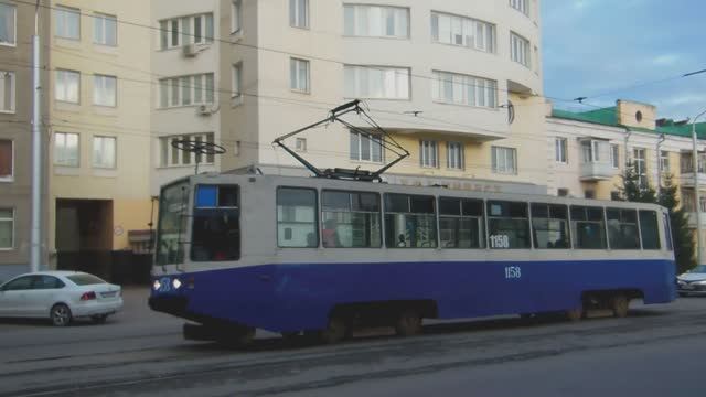 новости города уфы. из за событий с украиной перекрасили трамвай в синий цвет.26 09 2022