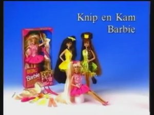 1994 Реклама куклы Барби Маттел Cut and Style Barbie 90s (Dutch)