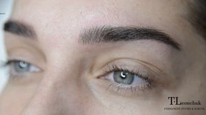 Microblading PhiBrows. Процесс процедуры от создания формы до нанесения волосков.
