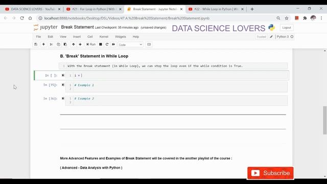 Basic Python Tutorial - 23 A  ... Break Statement in Python | With Examples #python