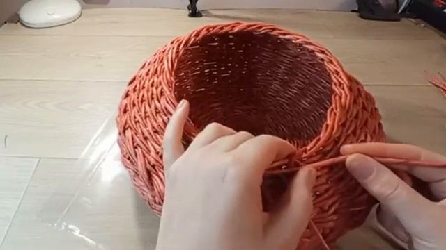 МК. Вязаный Пузатик из бумажной лозы. Загибка. Джутовый канат. Как вынуть форму. Часть 2.