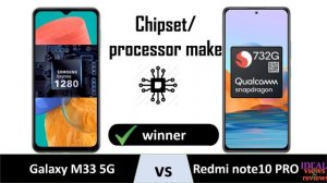 Samsung Galaxy M33 5g vs Xiaomi Redmi note 10 pro review