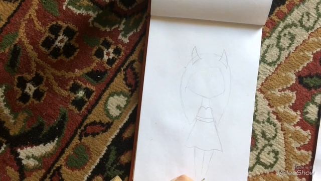 Рисуем девочку-огонь