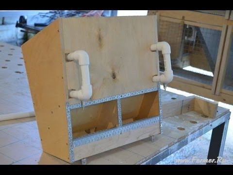 Кормопоилка для кроличьей клетки от Евгения Маклякова