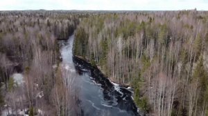 Река Колос, Пряжинский район, р. Карелия. Водопад "порог Пятчикоски". Май 2022 г.