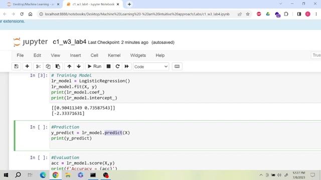 Logistic Regression using Scikit Learn | Logistic Regression Code | Logistic Regression in python