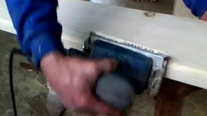 Шлифование ручной вибромашинкой