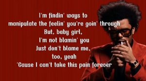 Die for you with lyrics by The Weekend