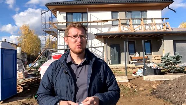 Комбинированная отделка фасада дома