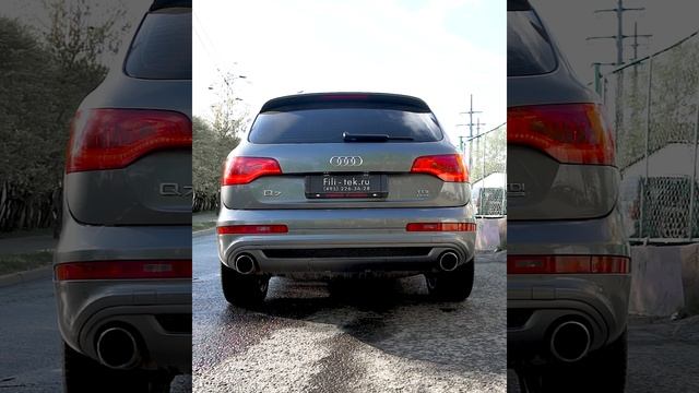 КРАСИВЫЙ ВЫХЛОП на ДИЗЕЛЬНУЮ AUDI Q7 // 3.0d 2014