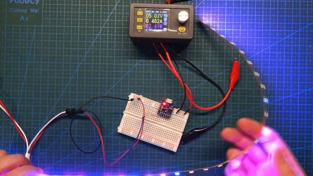 Фитолампа для рассады из ленты светодиодов WS2812B