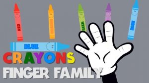 Finger Family Song Learn Colours Crayons Nursery Rhyme Song For Children Kids Toddlers