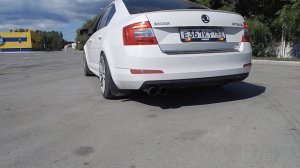 Skoda Octavia 1.8T прямоток с задней банкой глушителя