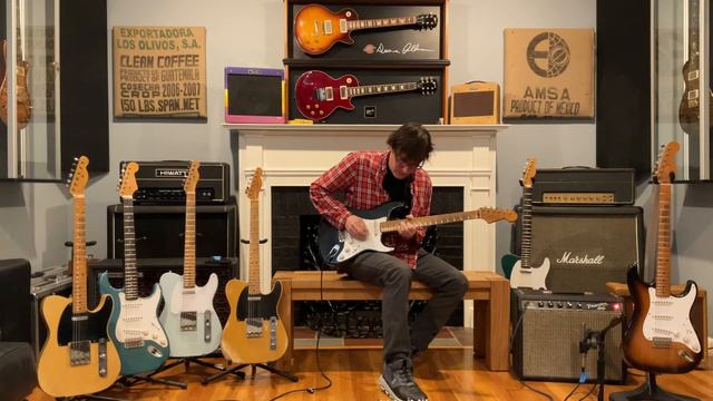 2022 Nacho Stratocaster "Blackie" demo with a 1964 Fender Princeton - UA Golden Reverb & Klon смотреть онлайн