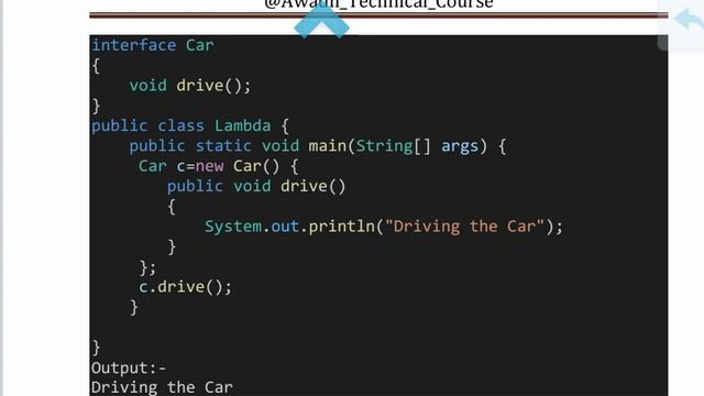 What is Lambda Expression in java? with Syntax Part - 24, #coding  @Awadh_Technical_Course