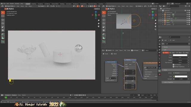 จัดแสง Cycles Render เบื้องต้น ใน Blender คลิปเดียวจบ смотреть онлайн