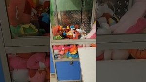Ура, и тут привоз игрушек! Выиграл белого хаги ваги в автомате хватайка!