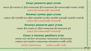 Синус суммы двух углов за минуту (доказательство).