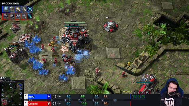 Oliveira's HUGE gamble vs herO - StarCraft 2 Semi-Finals (IEM Katowice) смотреть онлайн