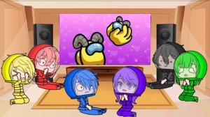 Among Us React To Imposter and Son | Among Us | Gacha Life