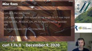 curl 7.74.0 with Daniel Stenberg