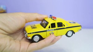Инерционная металлическая машинка ГАЗ-2401 "Волга", серия "Милиция. ГАИ", ТМ "Технопарк"