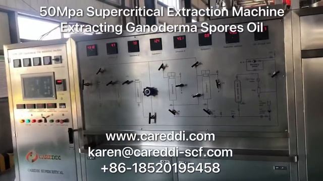 Careddi Supercritical CO2 Extractor Extracting Ganoderma Spores Oil