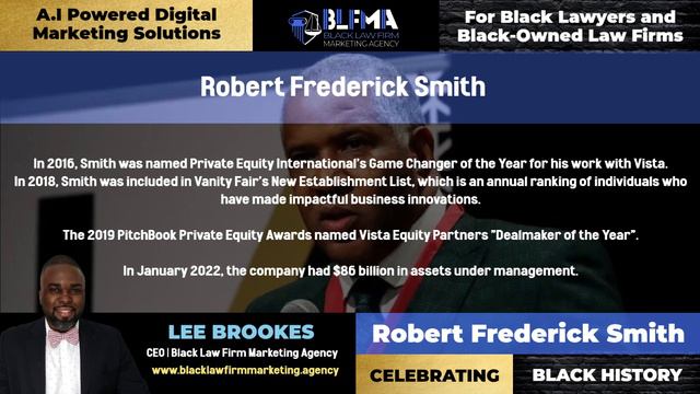 Robert Frederick Smith | Celebrating Black History | Black Lawyer Marketing