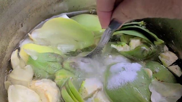 HOW TO MAKE NATURAL DYE WITH ASPARAGUS & ARTICHOKE | ORGANIC COLOR | GREEN смотреть онлайн