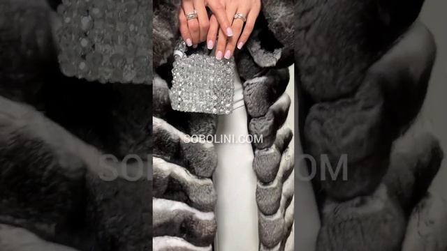 Модная шубка из меха шиншиллы первый сорт✔Диагональ выкладка кож по состоянию смотреть онлайн