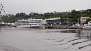 Теплоход Георгий Жуков в Ульяновском речном порту 24 06 2017г