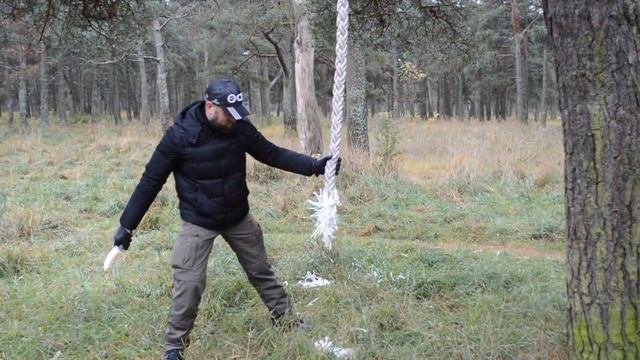Первая попытка. Рубка швартова ножом КОНДРАТ 13,5 Волчий Век. смотреть онлайн